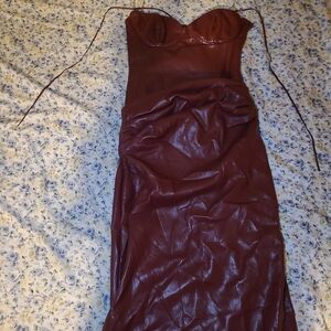 Elegant Dark Red Dress